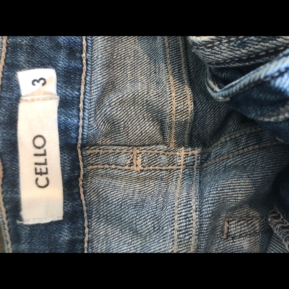 Cello ripped and cropped jeans